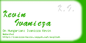 kevin ivanicza business card